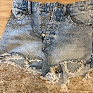 Zara Distressed Denim Women Shorts Size 4